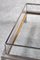 Vintage Chrome and Brass Sliding Coffee Table from Maison Jansen, France, 1970s 3