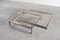 Vintage Chrome and Brass Sliding Coffee Table from Maison Jansen, France, 1970s 4