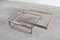 Vintage Chrome and Brass Sliding Coffee Table from Maison Jansen, France, 1970s, Image 4