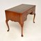 Antique Edwardian Burr Walnut Leather Top Desk 9