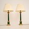 Antique Neoclassical Style Tole & Brass Table Lamps, Set of 2 1