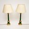 Antique Neoclassical Style Tole & Brass Table Lamps, Set of 2 2