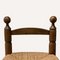 Französischer Niedriger Binsengeflecht Stuhl im Stil von Charles Dudouyt 5