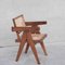 Cane and Teak Office Chair by Pierre Jeanneret, Image 15