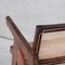 Silla de oficina de caña y teca de Pierre Jeanneret, Imagen 4