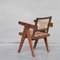 Sedia da ufficio in canna e teak di Pierre Jeanneret, Immagine 6