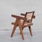 Sedia da ufficio in canna e teak di Pierre Jeanneret, Immagine 7