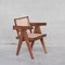 Cane and Teak Office Chair by Pierre Jeanneret 16