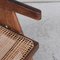 Silla de oficina de caña y teca de Pierre Jeanneret, Imagen 10