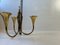 Scandinavian Modern Brass Hanging Candleholder from Ystad-Metall, 1960s 5