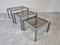 Tables Gigognes Vintage en Laiton et Chrome, 1970s 3