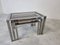 Vintage Brass and Chrome Nesting Tables, 1970s 7