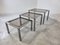Vintage Brass and Chrome Nesting Tables, 1970s 6
