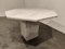 Italian White Octagonal Marble Dining Table, 1970s, Image 2