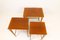 Art Deco Mahogany & Stained Birch Nesting Tables from NK Sweden, 1940s, Set of 3 13