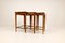 Art Deco Mahogany & Stained Birch Nesting Tables from NK Sweden, 1940s, Set of 3 2