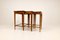 Art Deco Mahogany & Stained Birch Nesting Tables from NK Sweden, 1940s, Set of 3, Image 2