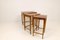 Art Deco Mahogany & Stained Birch Nesting Tables from NK Sweden, 1940s, Set of 3 10