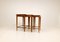 Art Deco Mahogany & Stained Birch Nesting Tables from NK Sweden, 1940s, Set of 3, Image 3