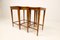 Art Deco Mahogany & Stained Birch Nesting Tables from NK Sweden, 1940s, Set of 3 7