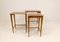 Art Deco Mahogany & Stained Birch Nesting Tables from NK Sweden, 1940s, Set of 3 12