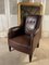 Antique French Leather Club Armchair, 1910 1