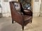 Antique French Leather Club Armchair, 1910 5