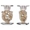 Blown-Molded Glass Mesanges Candlesticks by René Lalique, Set of 2, Image 1