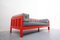 Orangefarbenes italienisches Mid-Century Califfo Sofa von Ettore Sottsass für Poltronova, 1960er 3