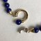 Collana in oro giallo 18 carati e sodalite con diamanti, Immagine 4