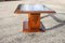 Vintage French Wooden and Glass Coffee Table Lounge Table, Image 3