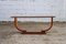 Vintage French Wooden and Glass Coffee Table Lounge Table 2