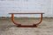 Vintage French Wooden and Glass Coffee Table Lounge Table, Image 2