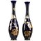 19th Century Blue Tours Porcelain Vases by Gustave Asch, Set of 2 1