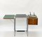 Bauhaus Klappbarer Chrom Schreibtisch mit Schubladen von Jean Burkhalter, Frankreich, 1930er 20