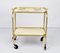 Mid-Century Italian Golden Aluminum & Formica Bar Cart, 1950s 6