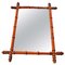 Französischer Jugendstil Bambus Spiegel, 1900er 1