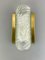 Mid-Century Space Age Wandlampe aus Eisglas von Fischer Leuchten, 1960er 9