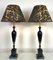 Wooden Turned Table Lamps, 1950s, Set of 2, Image 1