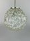 Mid-Century Space Age Ball Ceiling Lamp in Glass from Hillebrand 4
