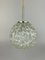 Mid-Century Space Age Ball Ceiling Lamp in Glass from Hillebrand 9