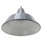 Vintage Dutch Industrial Grey Enamel Hanging Lamp from Philips, Image 3