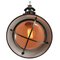 Vintage French Industrial Black Enamel & Clear Glass Pendant Lamp 5
