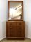 Mid-Century Danish Teak Sideboard Dresser & Mirror 1