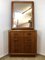 Mid-Century Danish Teak Sideboard Dresser & Mirror, Image 1