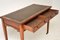 Antique Burr Walnut Leather Top Writing Table, Image 7