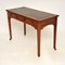Antique Burr Walnut Leather Top Writing Table 9