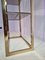 Brass Etagere with Smoked Glass Shelves 4