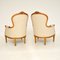 Antique French Gilt Wood Armchairs, Set of 2 11