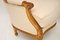 Antike französische Armlehnstühle aus vergoldetem Holz, 2er Set 4